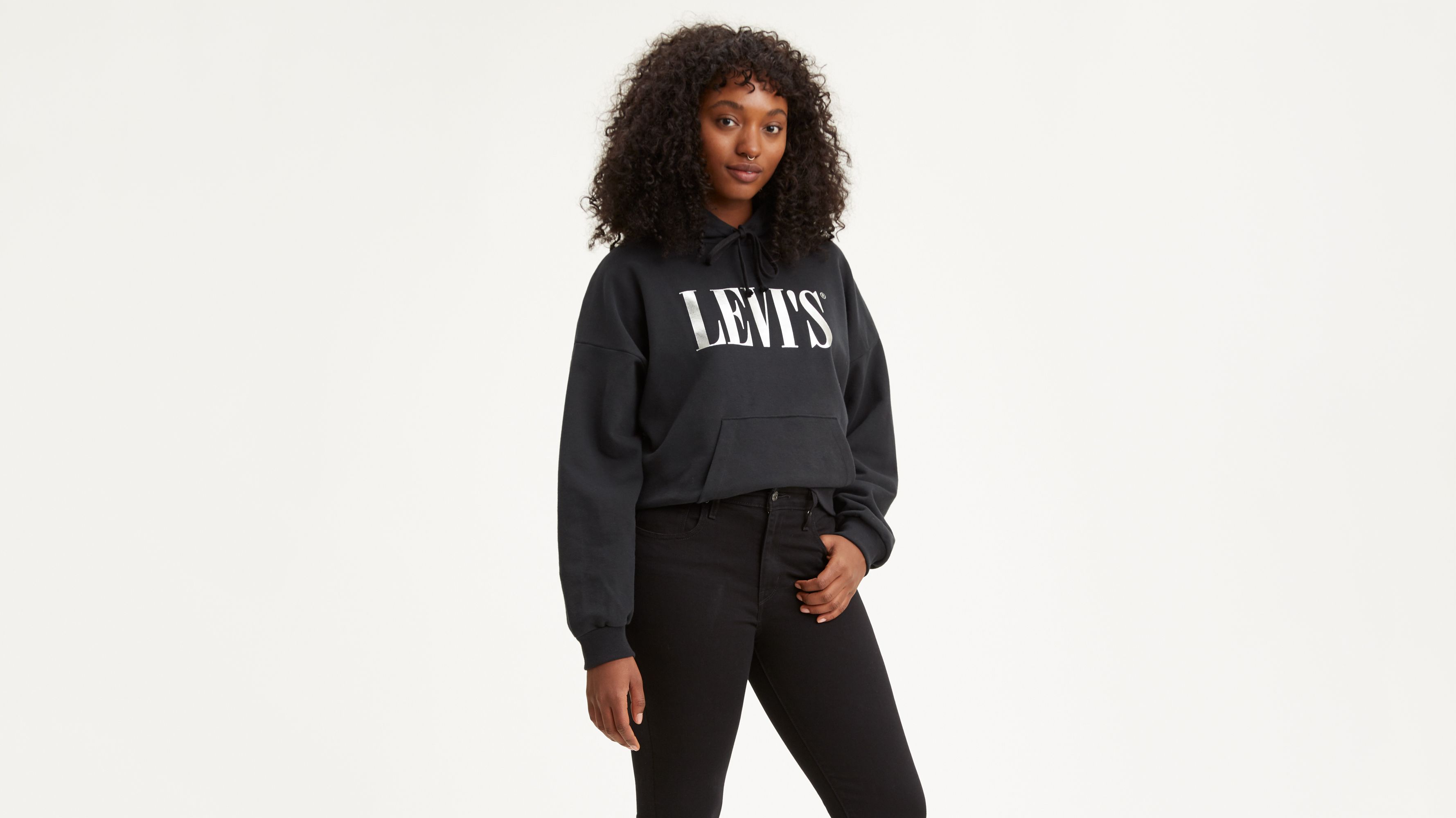 Black sales levis sweatshirt