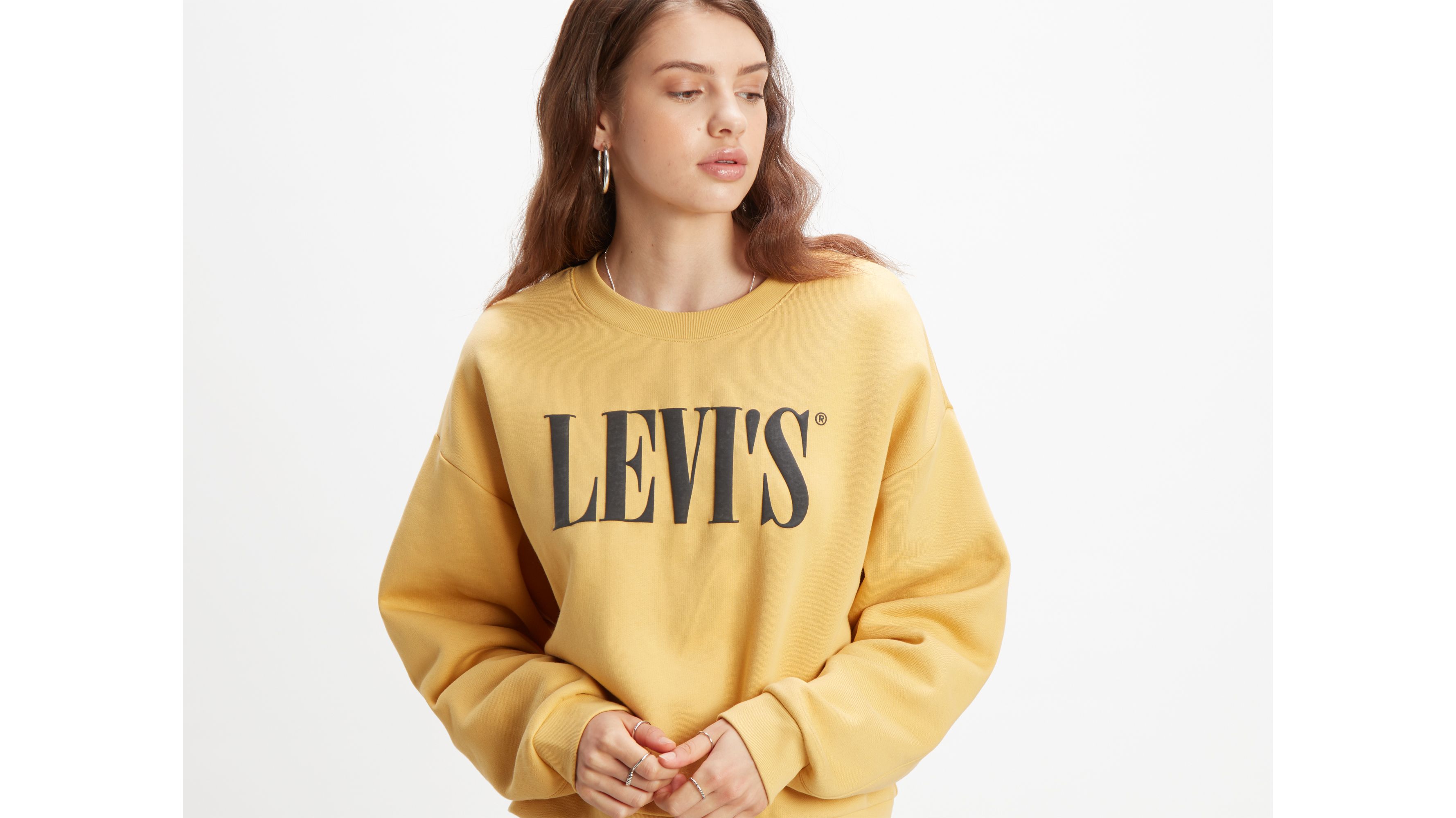 yellow levis sweatshirt