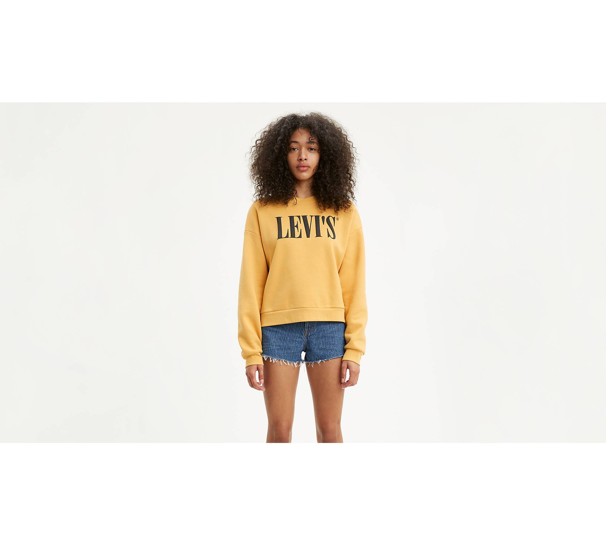 Women's Crewneck Spring Pullover Sweater - A New Day™ Yellow XL
