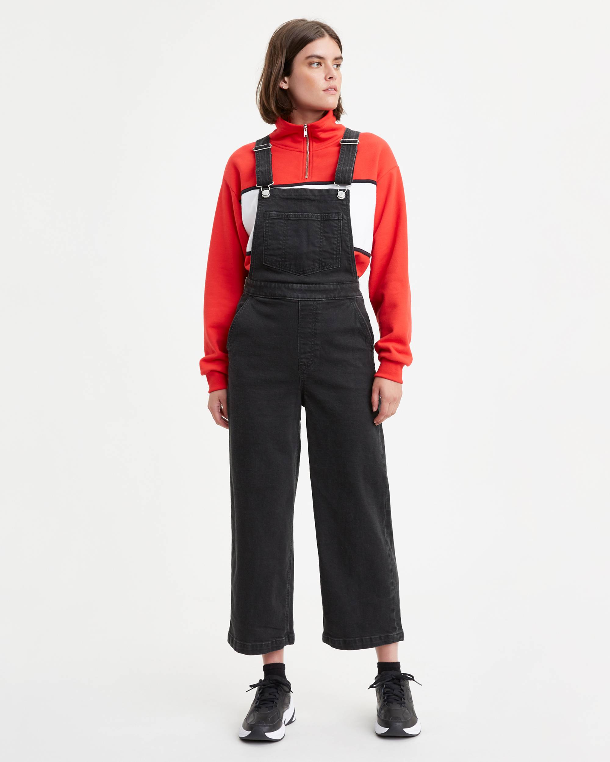 Ribcage Wide Leg Overalls 1