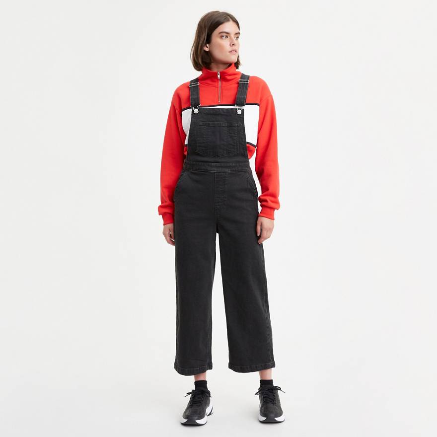 Ribcage Wide Leg Overalls 1