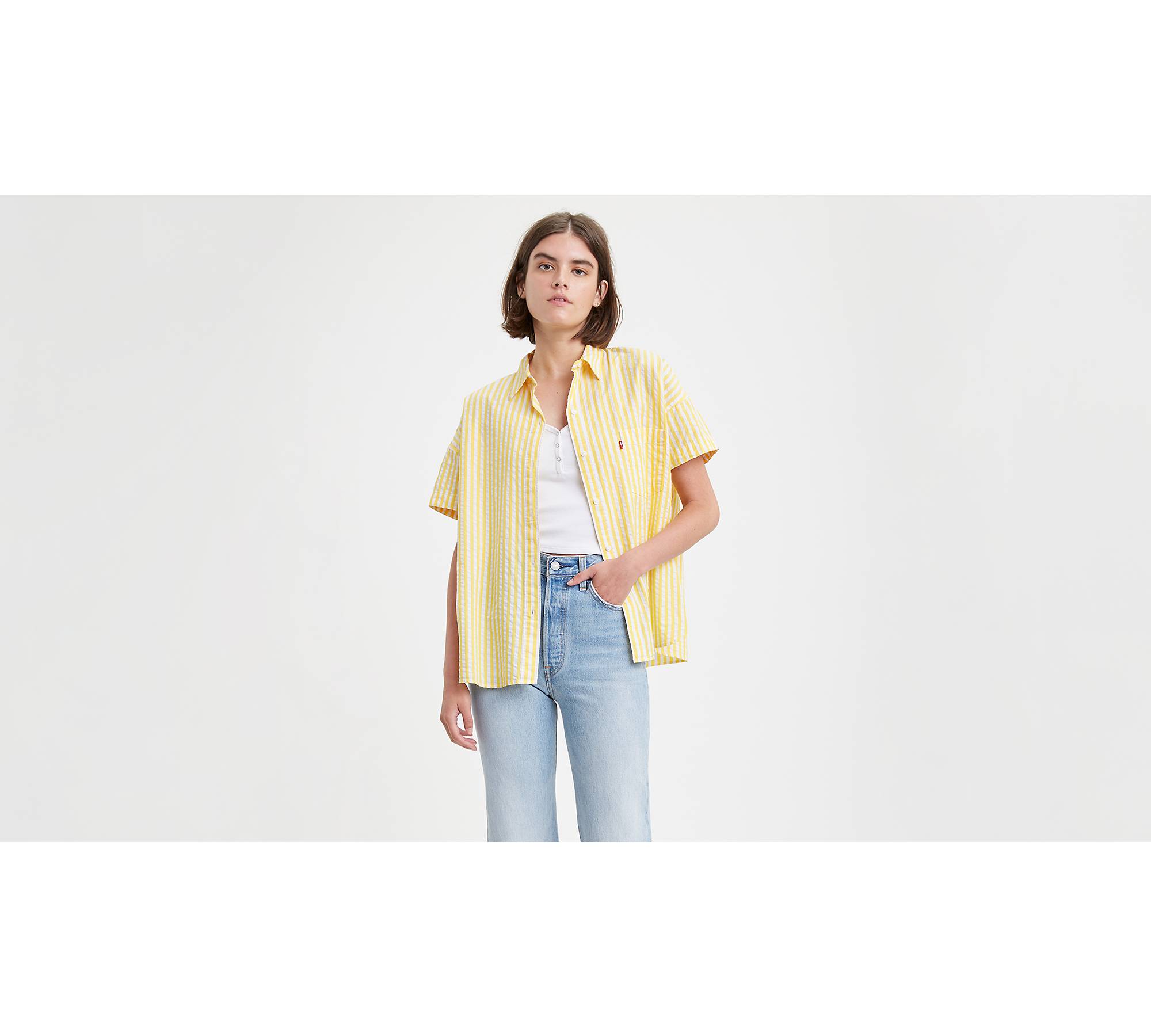 Short Sleeve Alexandra Shirt - Yellow | Levi's® US