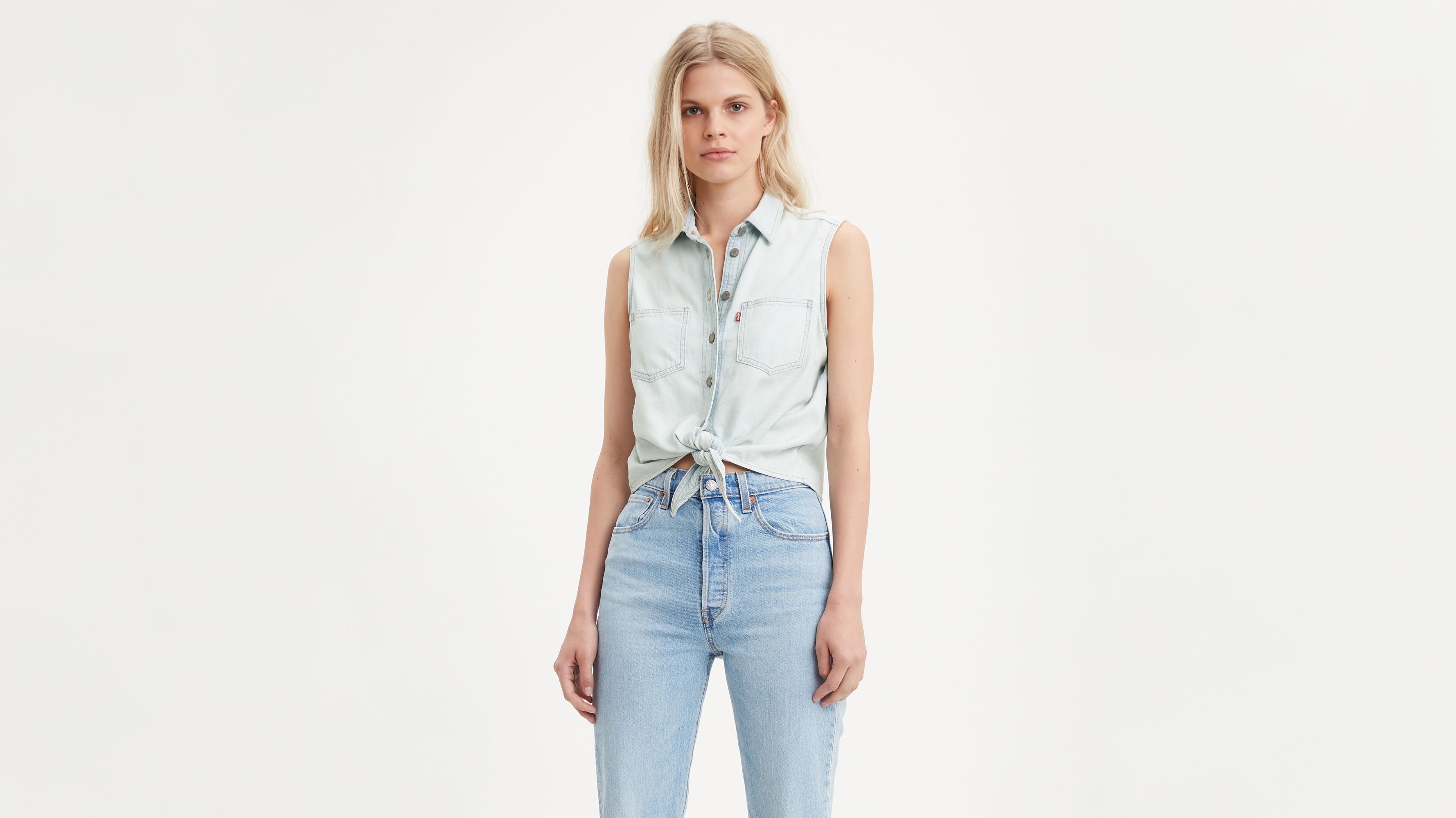 Levi's sleeveless hot sale shirt