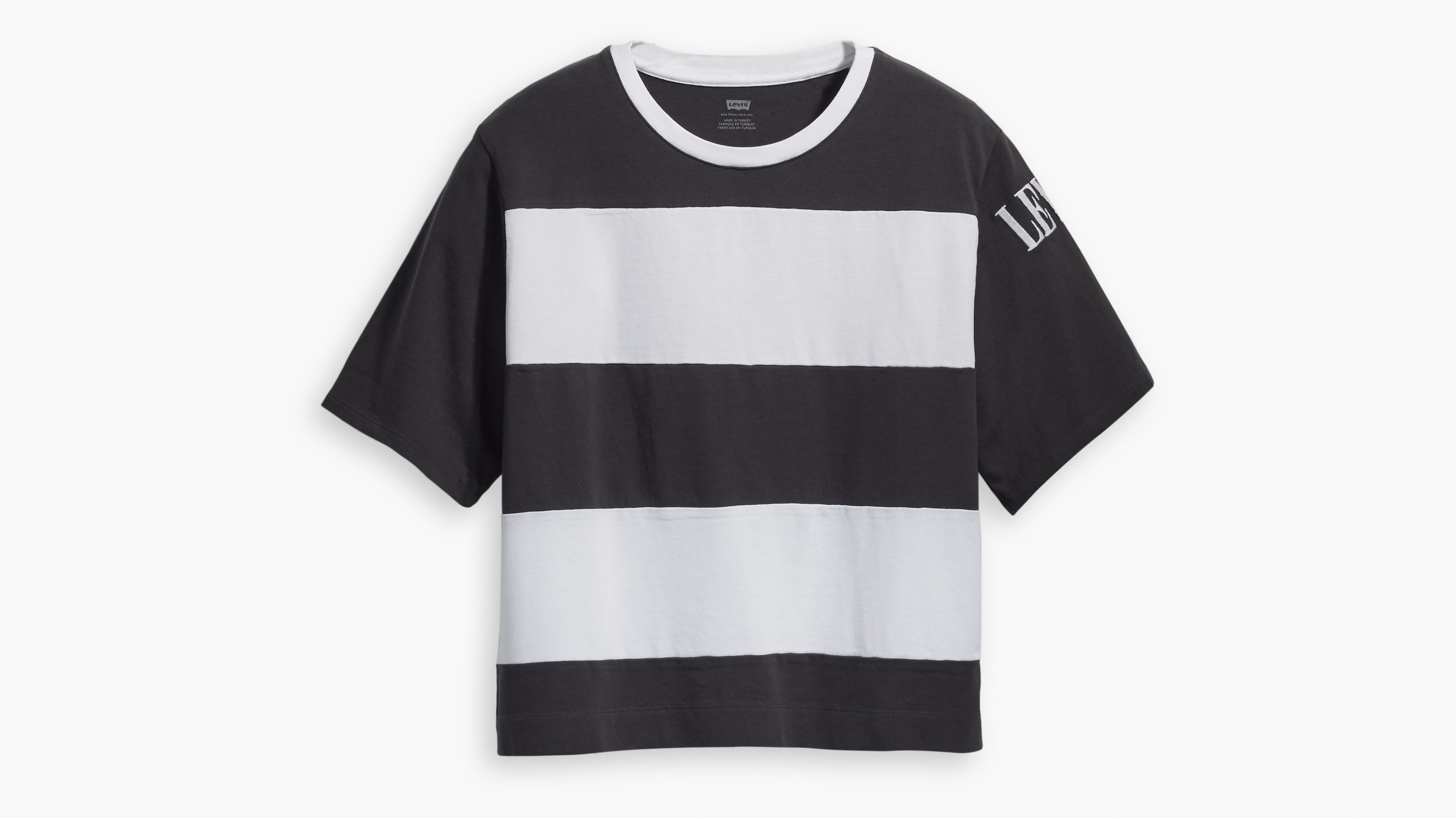 Graphic Colorblock Boxy Tee Shirt 4
