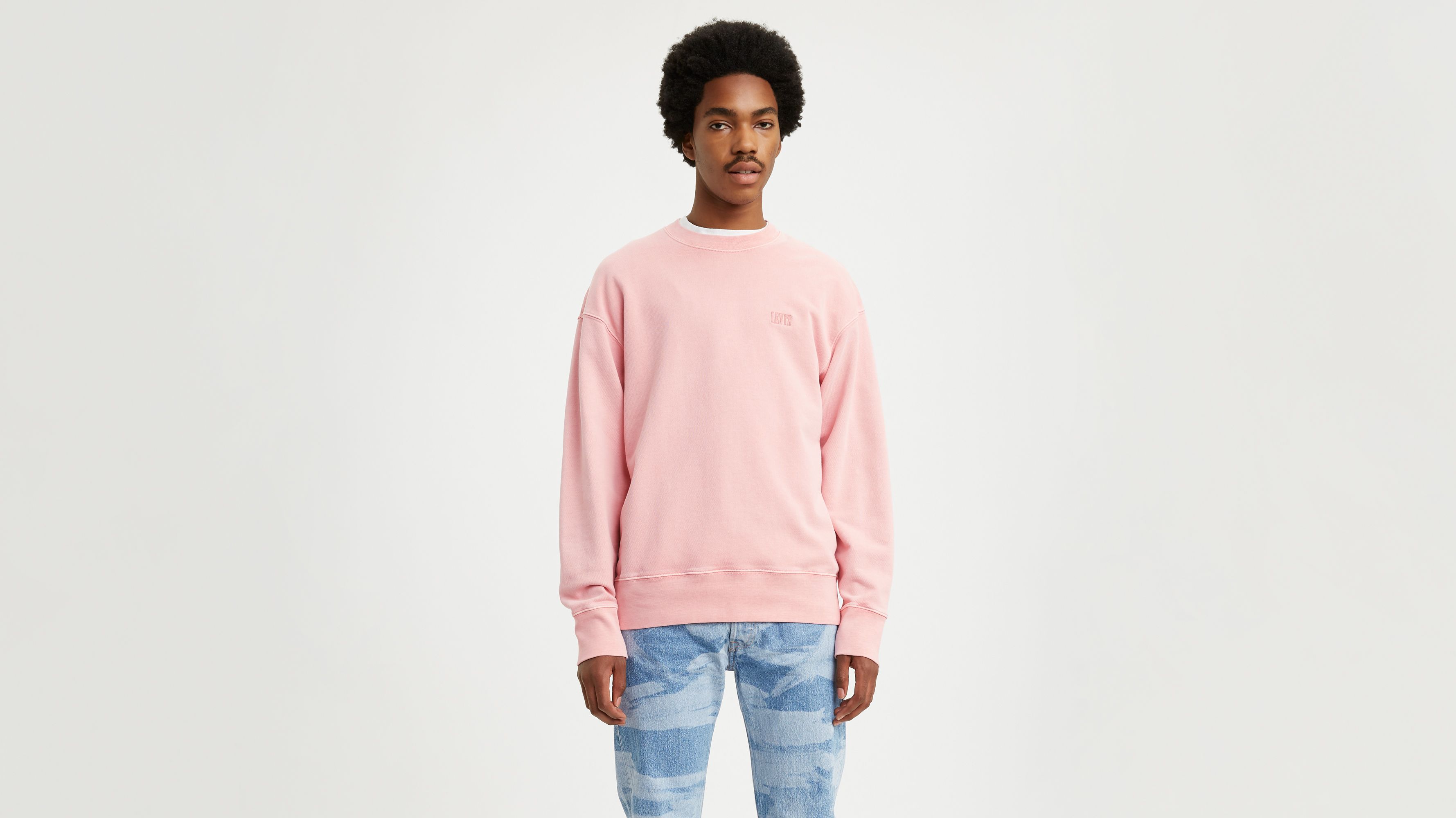 levi's sweatshirt pink