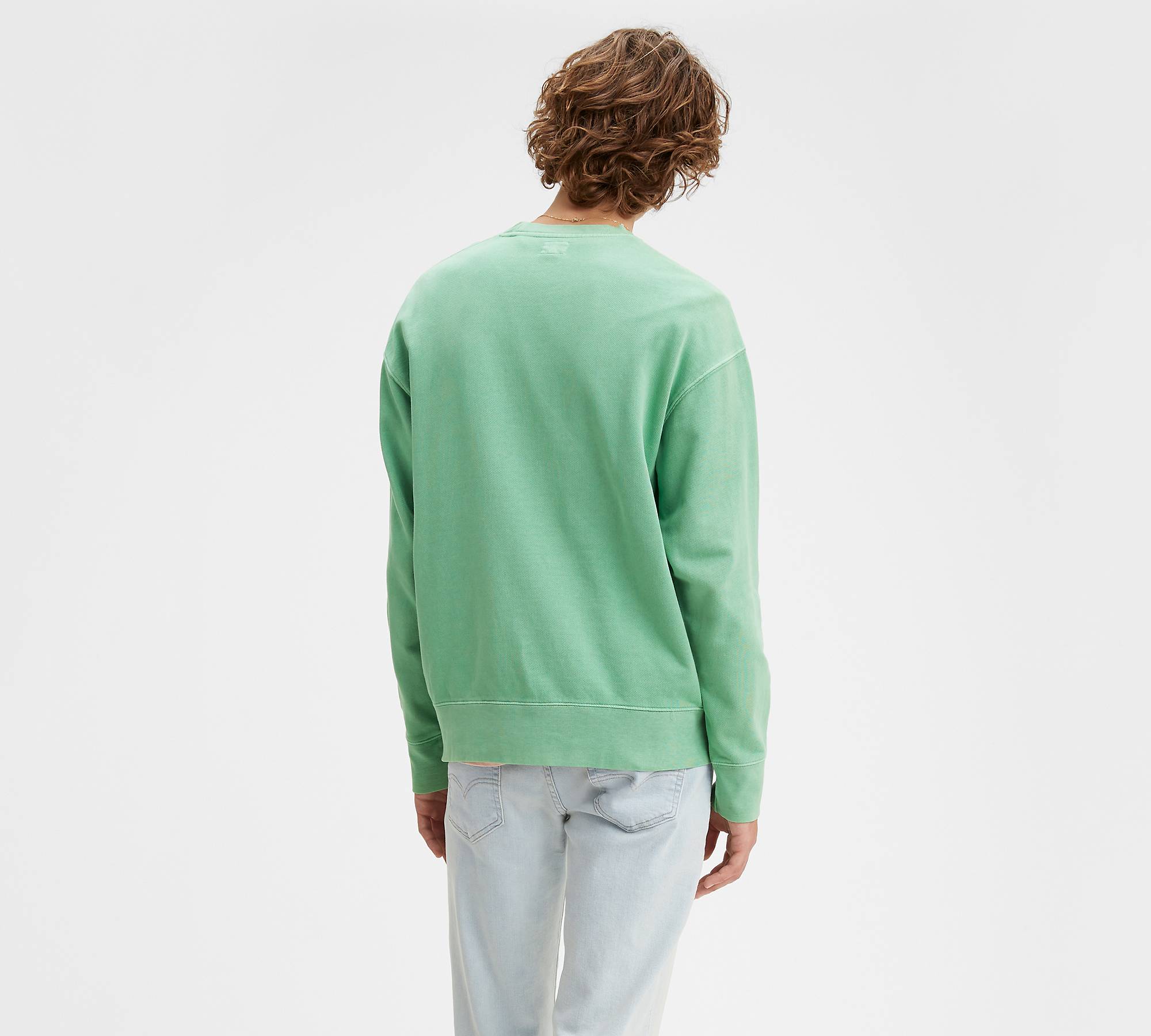Levi's® Logo Crewneck Sweatshirt - Green | Levi's® CA