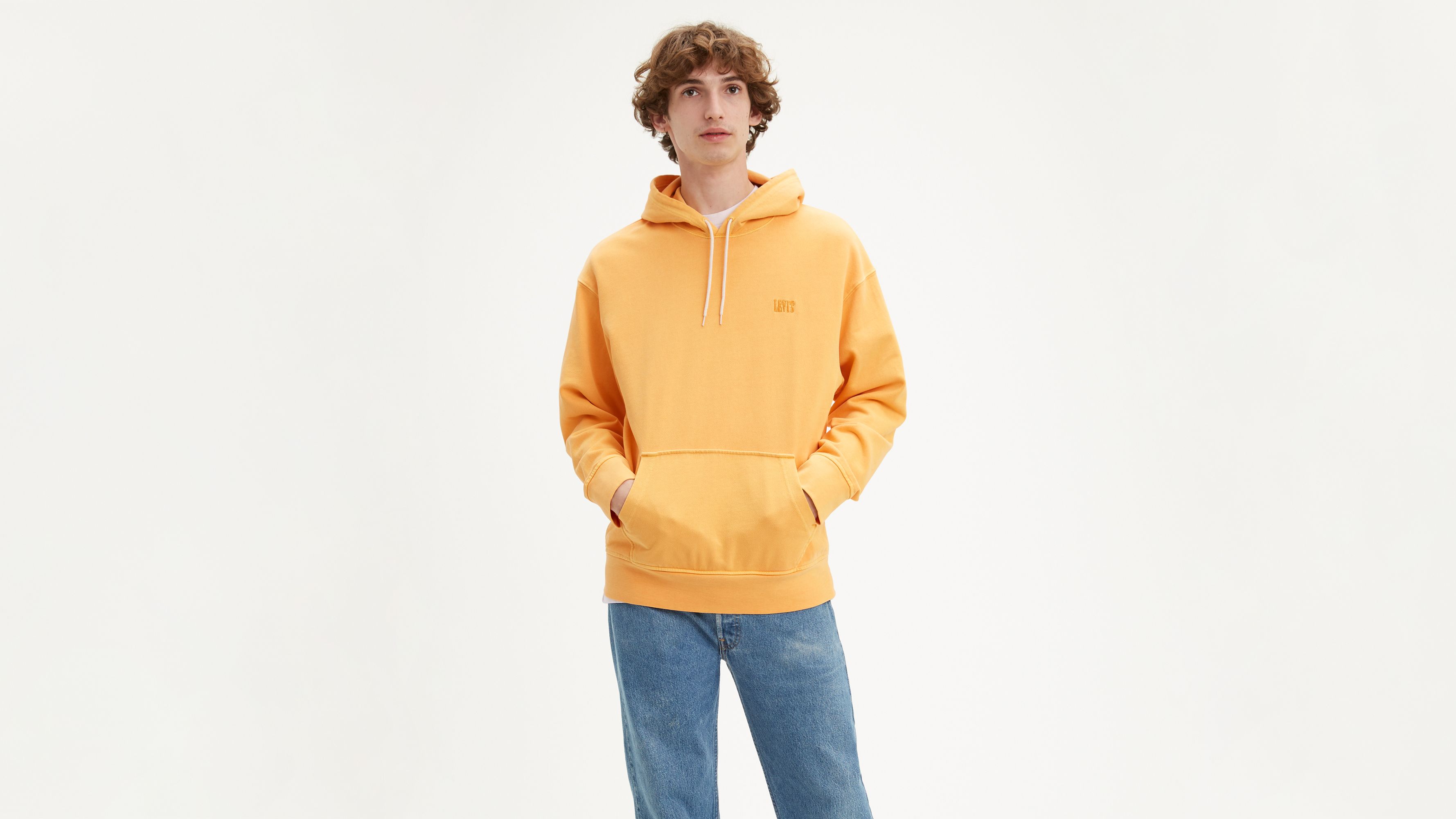 yellow levi hoodie