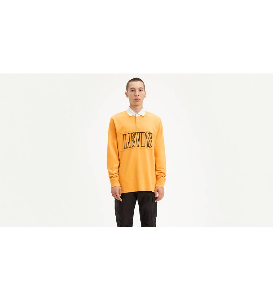 Authentic Pieced 90's Serif Logo Shirt - Orange | Levi's® US