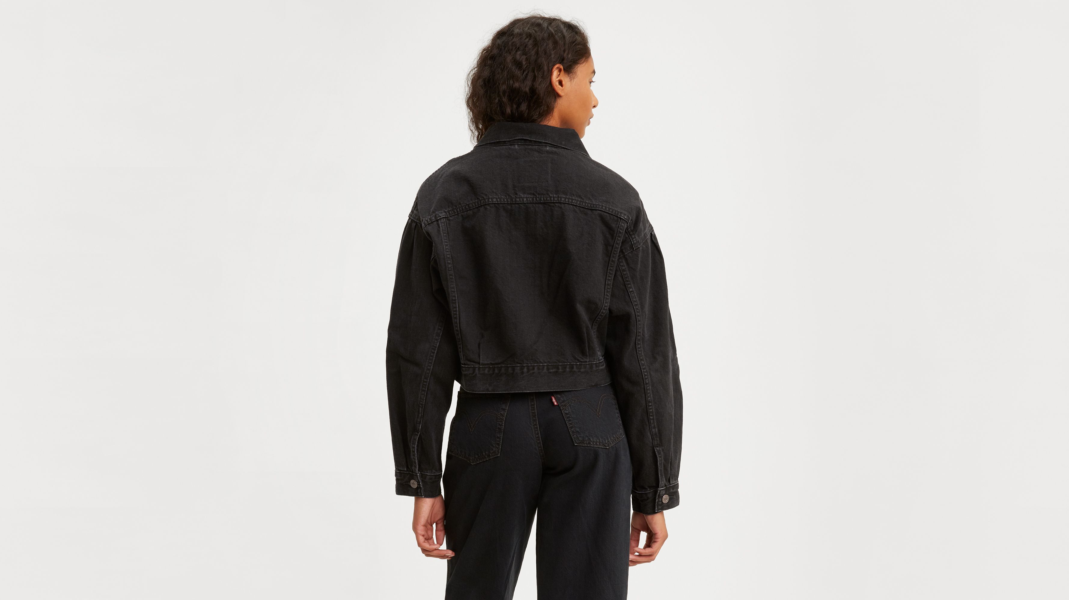 Pleated Trucker Jacket - Black | Levi's® US