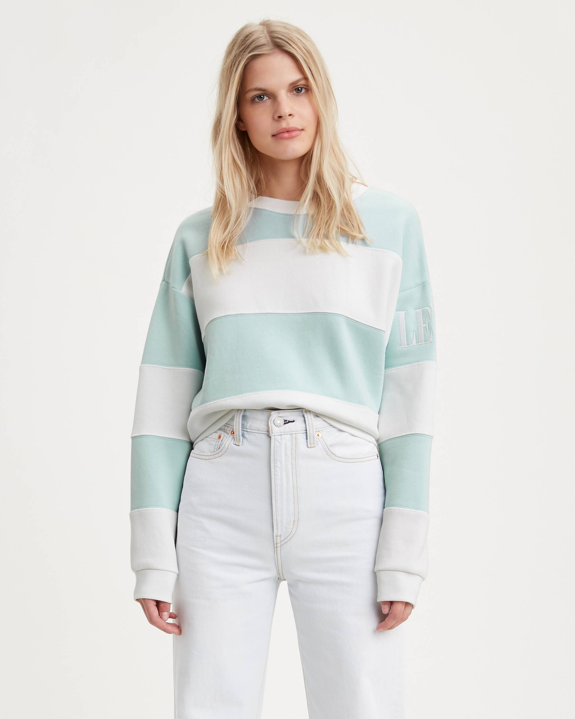 Colorblock Graphic Crewneck Sweatshirt 1