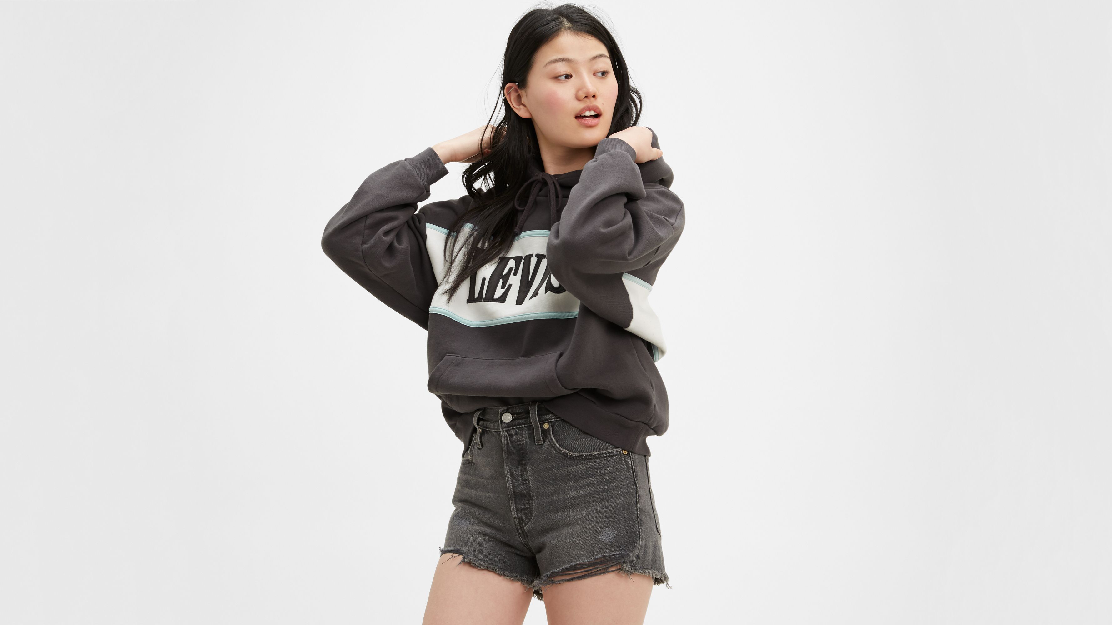 Colorblock hoodie levis sale