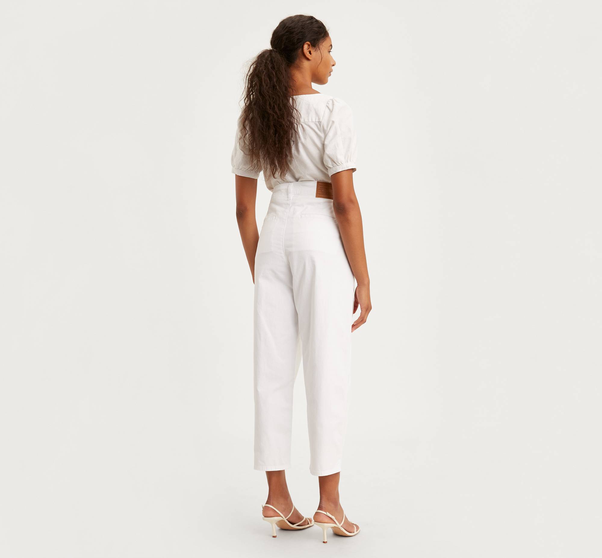 Balloon Leg Women's Pants - White | Levi's® US