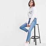 Button Front 721 High Rise Ankle Skinny Women's Jeans 3