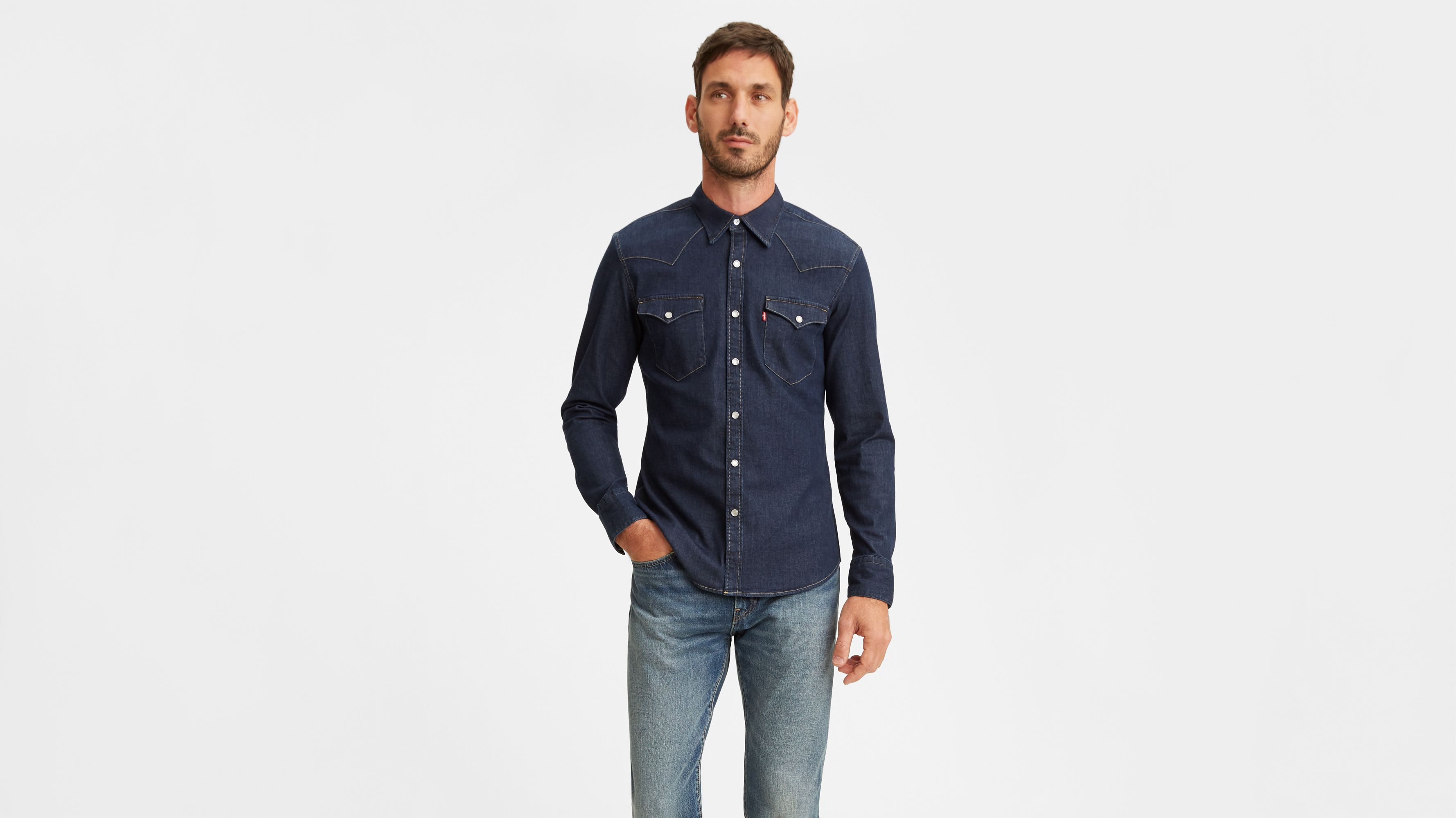 Slim Barstow Western Shirt - Medium 