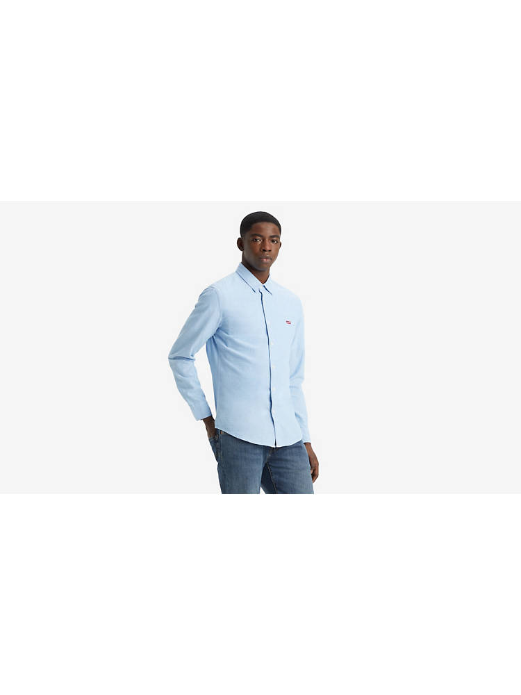 Battery Housemark Slim Fit Shirt - Blue | Levi's® HU