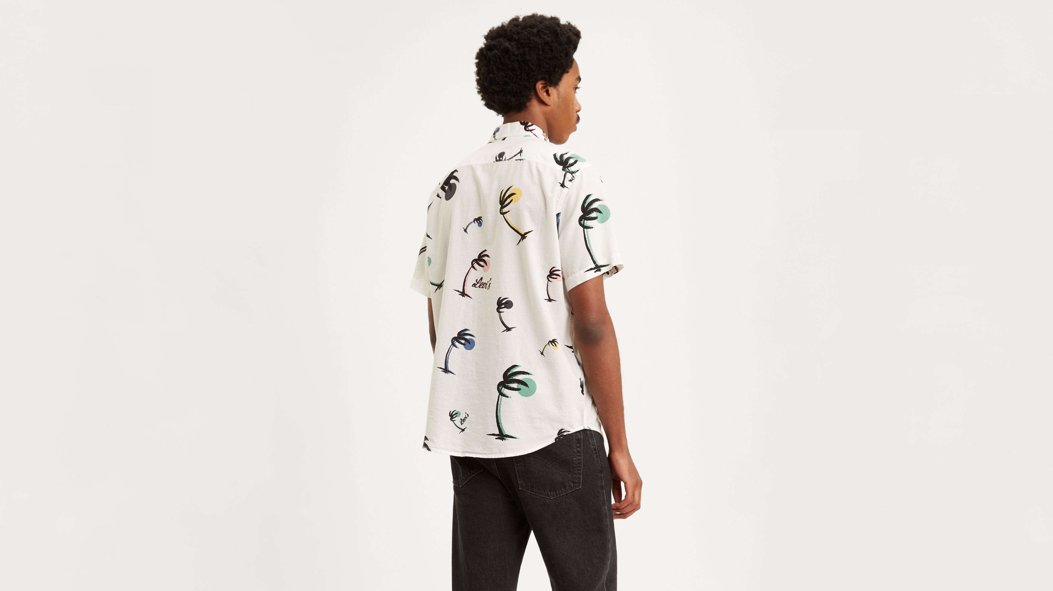 X-Future Men Retro Short Sleeve Big /& Tall Button Up Solid Color Pockets Shirts