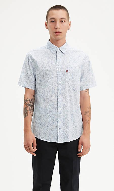 Short Sleeve Classic One Pocket Shirt Blue Levi S Us Short Sleeve Classic One Pocket Shirt Blue Levi S Us