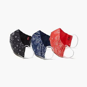 Reusable Reversible Printed Face Mask (3 Pack) 1